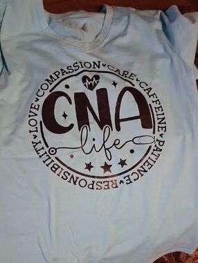 CNA Life Graphic Tee - Light Blue